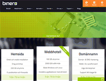 Tablet Screenshot of binero.se